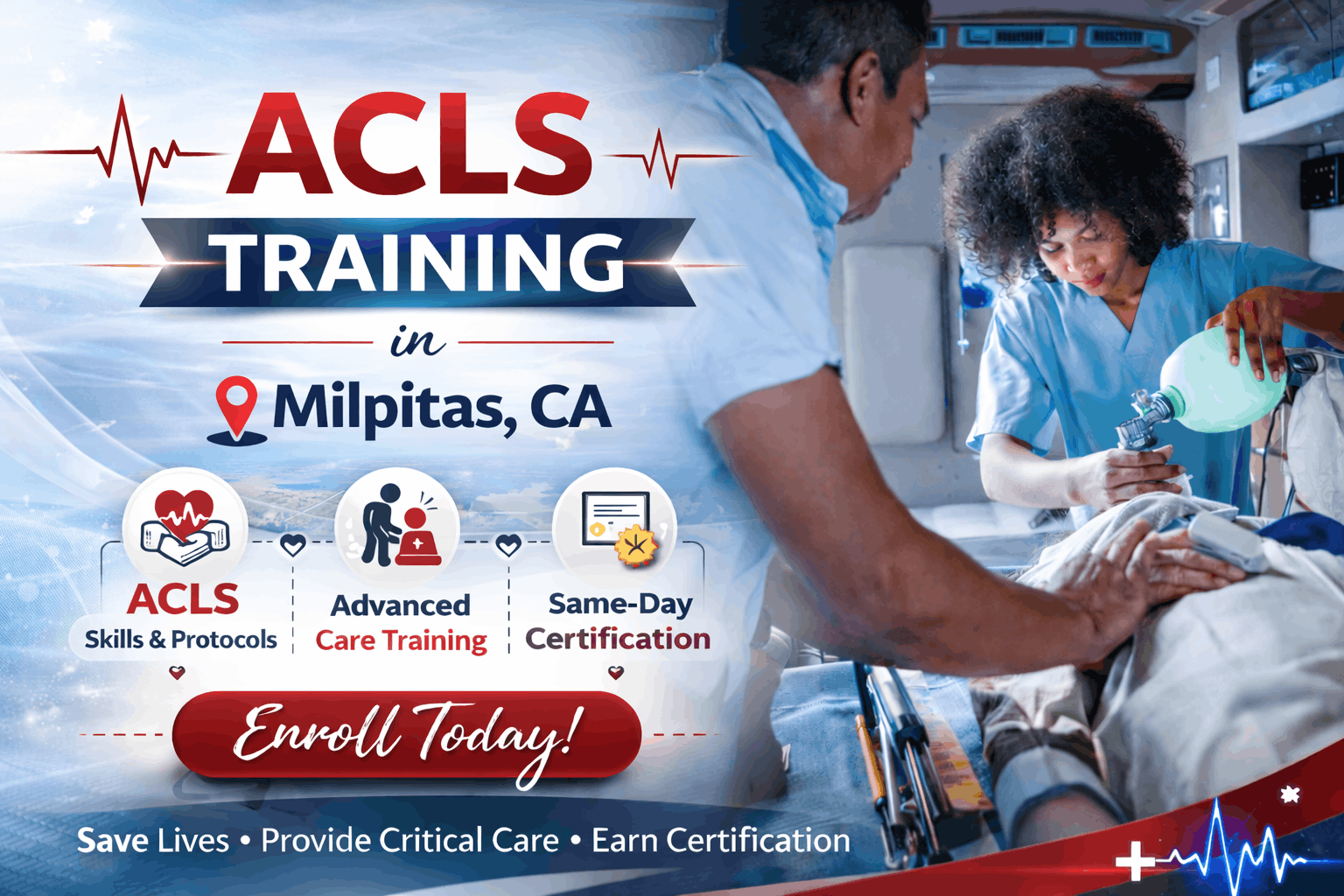 ACLS training in Milpitas, CA
