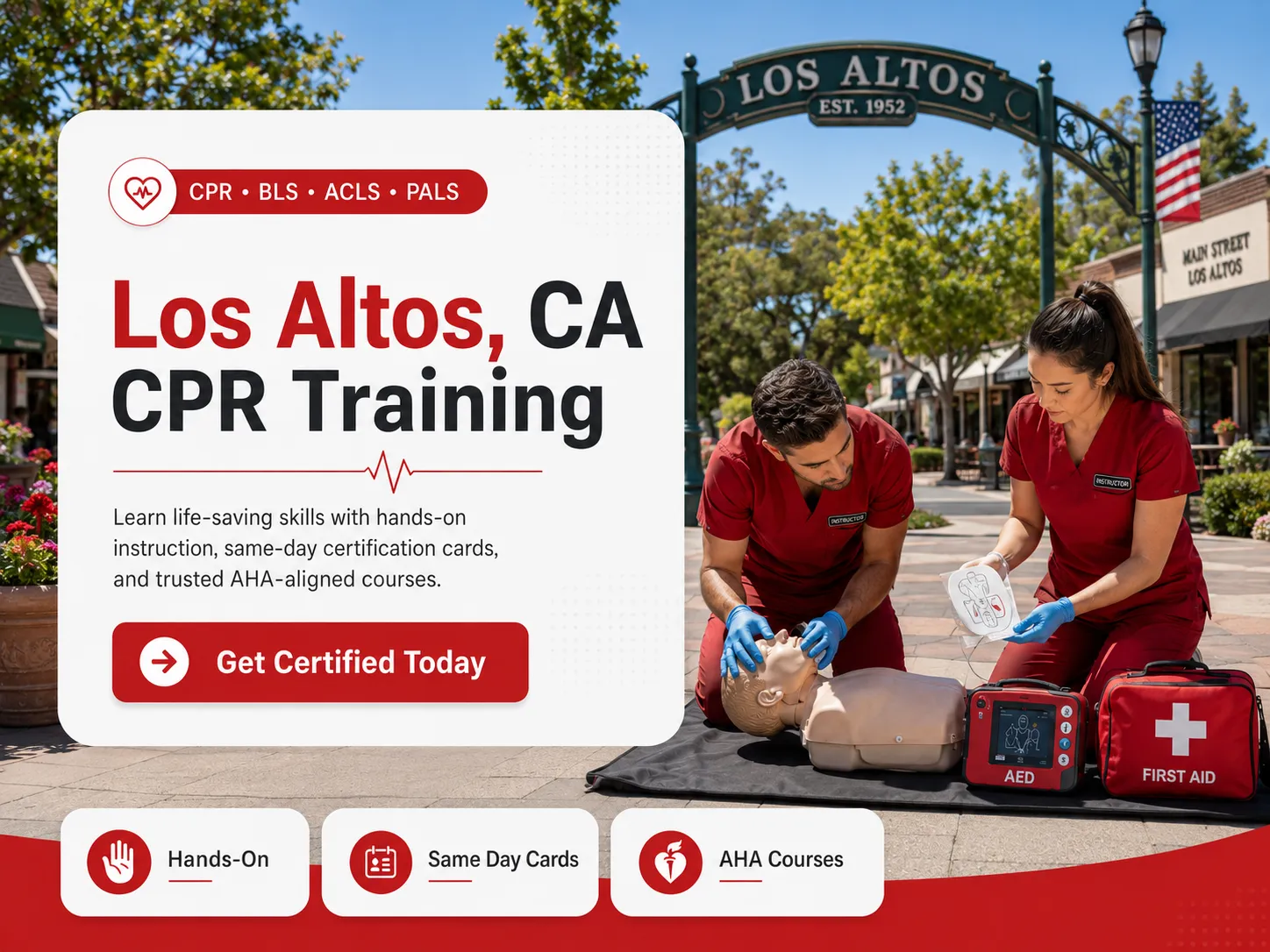 CPR training for community and healthcare workers in Los Altos, CA