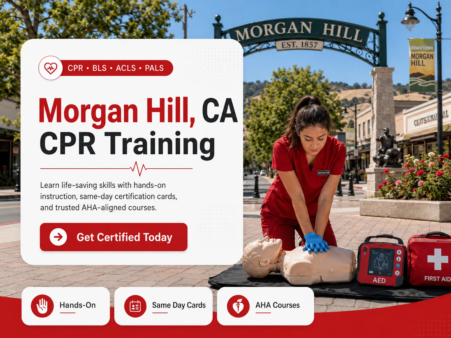 CPR BLS & First Aid Course in Morgan Hill, CA