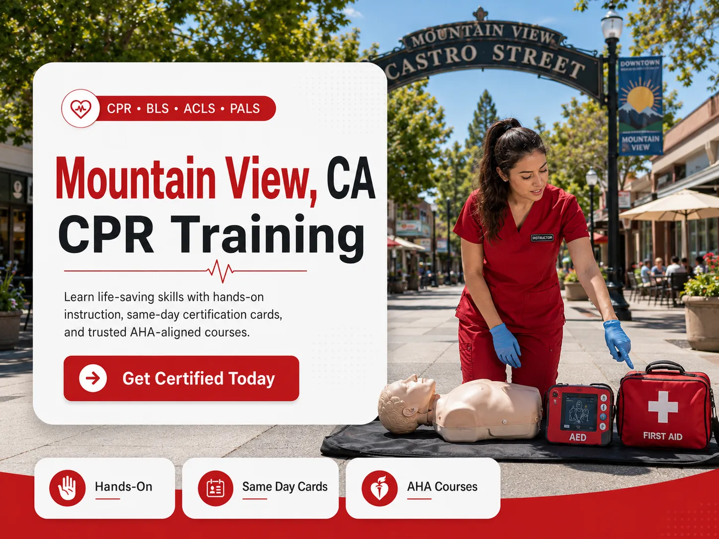 CPR, BLS, ACLS & PALS Classes Near Mountain View, CA